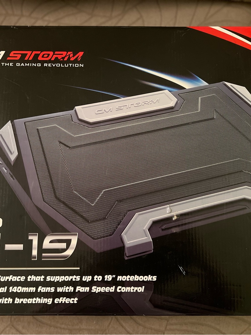 Storm Black Gray Laptop Cooling Stand SF-19